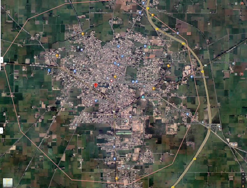 Dharamkot Map Small